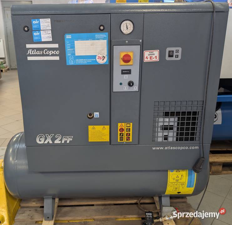 Kompresor śrubowy ATLAS COPCO GX2 FF używany sprzedam