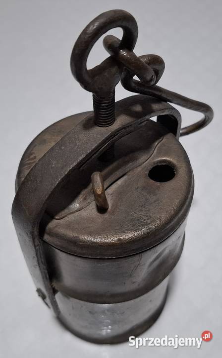 Lampa górnicza karbidowa D 34 14x11x235 998g Czeladź