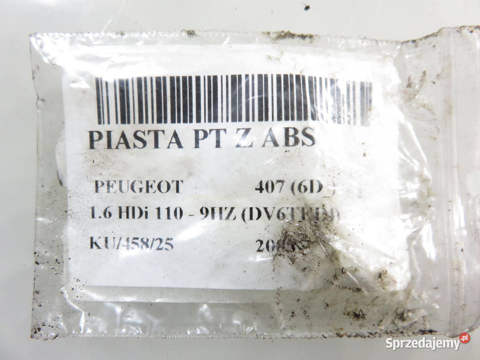 PIASTA TYLNA PRAWA PEUGEOT 407 małopolskie