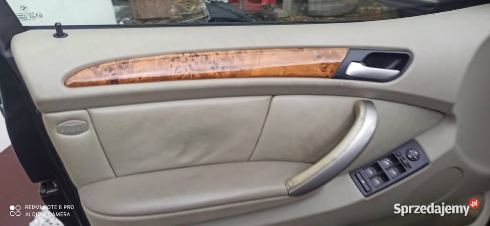 bmw x5 fotele boczki tylnia kanapa jasny srodek Imielin