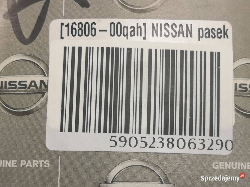 PASEK ROZRZĄDU NISSAN INTERSTAR dCi 100 2003