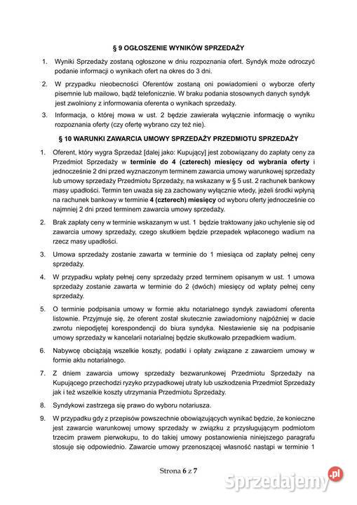 Syndyk sprzeda udziały w drogach w Warszawie mazowieckie Warszawa sprzedam