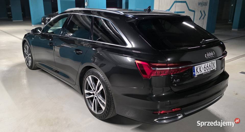 AUDI A6 C8 Avant w wersji Sport Sline asystent pasa ruchu Kraków