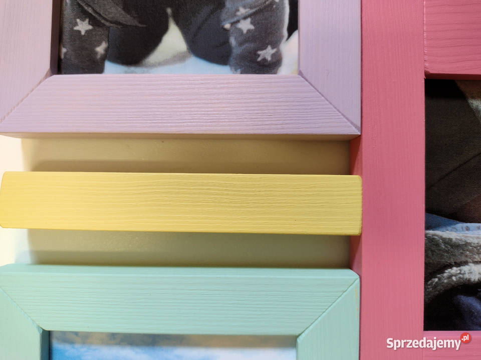 Drewniana Multirama Ramka Na 12 Zdjęć 10x15