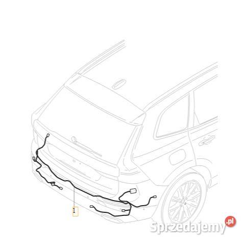 VOLVO XC60 II tylna wiazka zderzaka tylnego tyl Bielany Wrocławskie