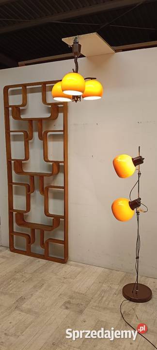lampa podłogowa i żyrandol vintage Węgry Radomsko