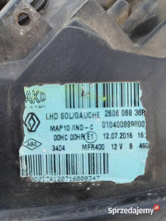 lampa przednia 2016 Renault Fluence 2016 lift