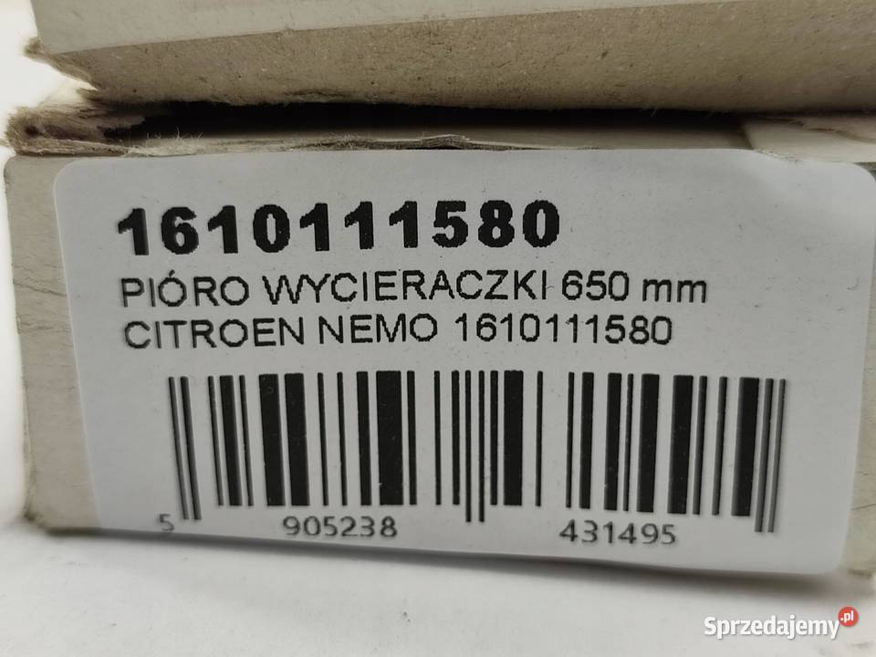 PIÓRO WYCIERACZKI PRZÓD 650mm CITROEN NEMO 2008 Motoryzacja