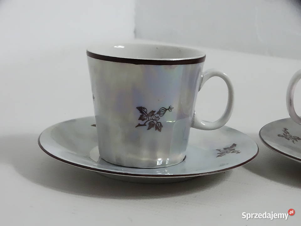 Kolekcjonerskie filiżanki do espresso piękna lubelskie Biłgoraj