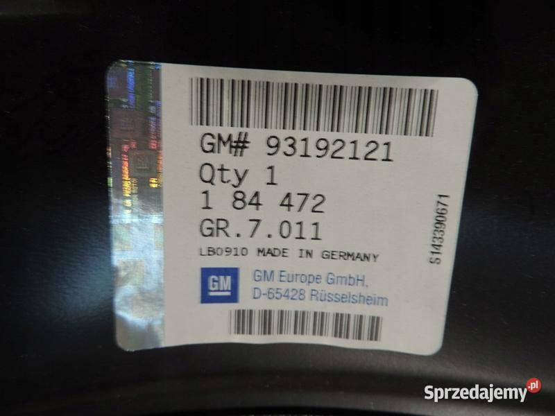 OPEL ASTRA H KOMBI PAS TYLNY TYŁ 93192121 NOWA kujawsko-pomorskie