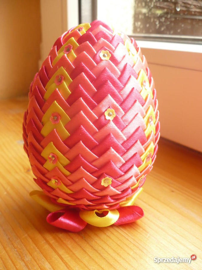Jajka styropianowe zdobione wielkanocne