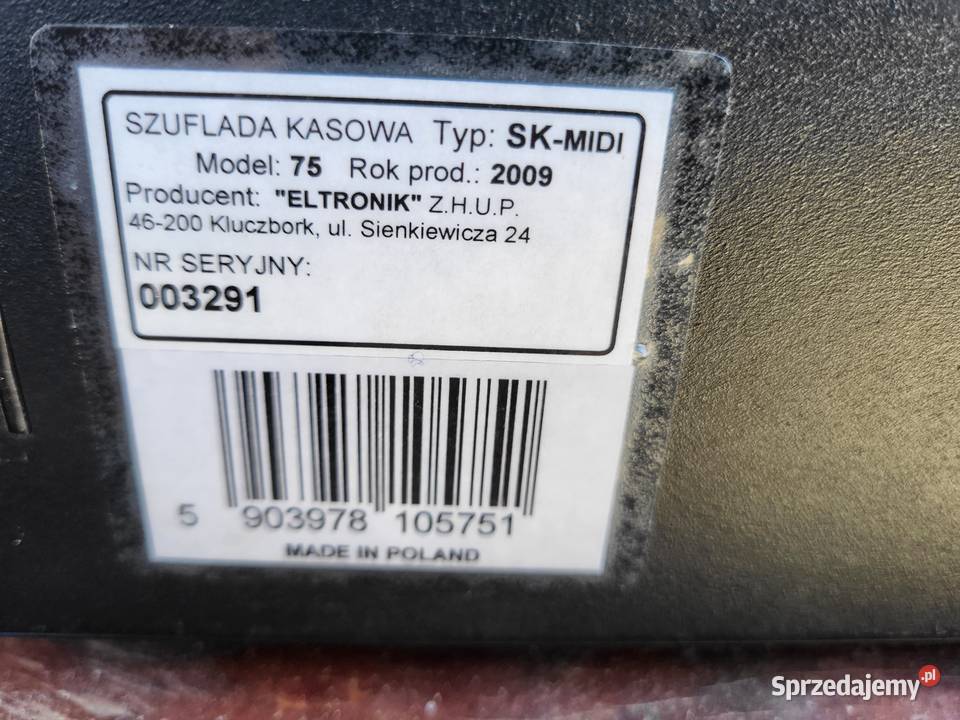 szuflada kasowa Pozostałe Stobierna