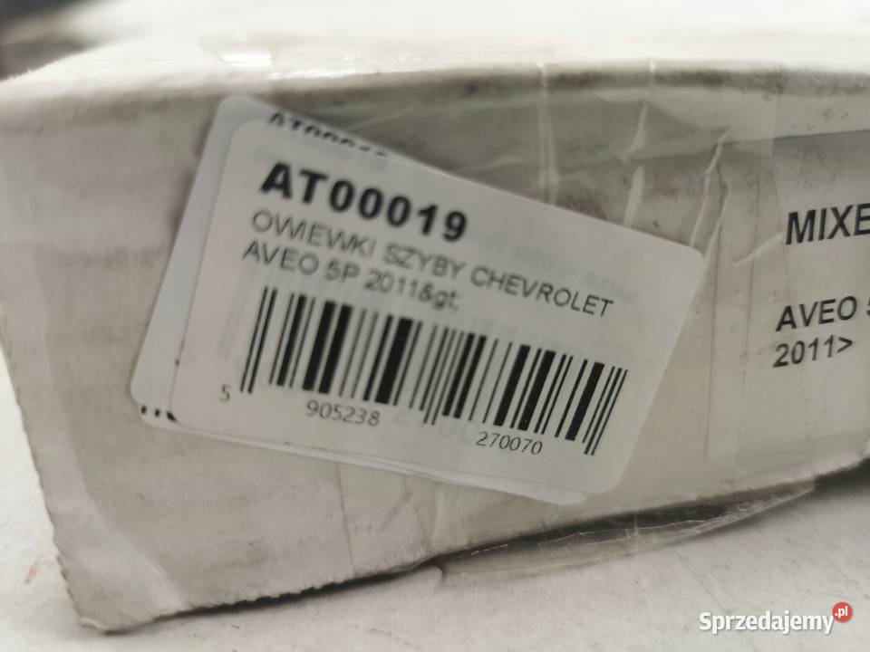 OWIEWKI SZYBY 2 CHEVROLET AVEO 5D 2011 MIXED