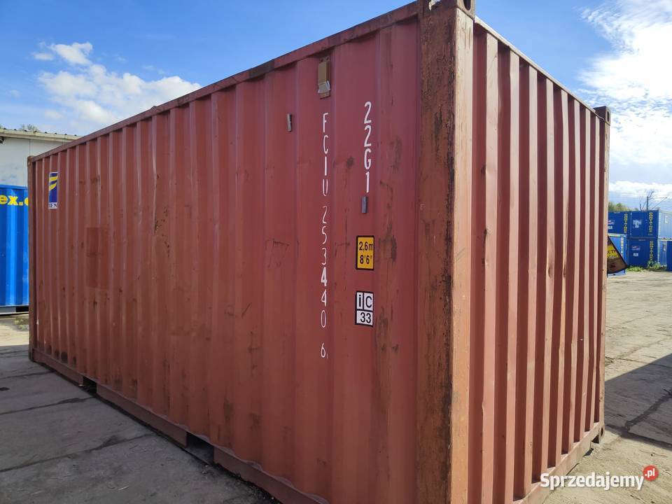Kontener morski magazynowy 20DV 6 metrowy Bydgoszcz