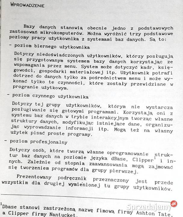 Bazy danych początkujących Witold Sikorski miękka Chełm