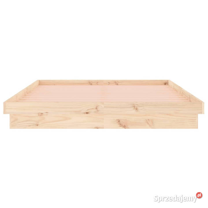 Rama łóżka z LED lite drewno 200x200 WM819992 Łóżka Warszawa