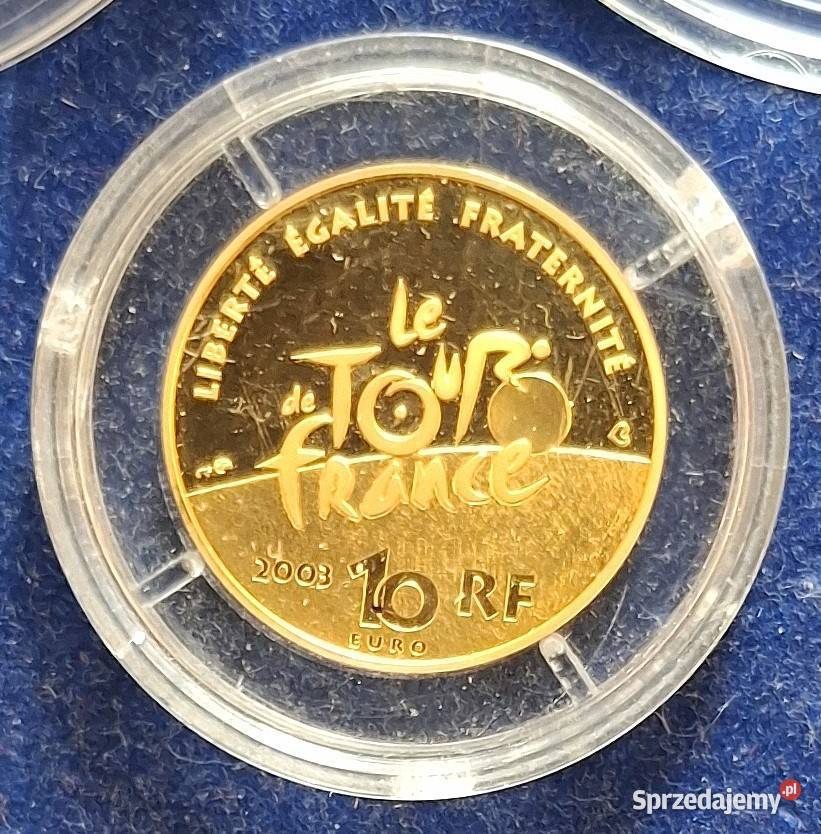 Złota Moneta Kolekcjonerska 10 Euro Francja 2003 Gliwice