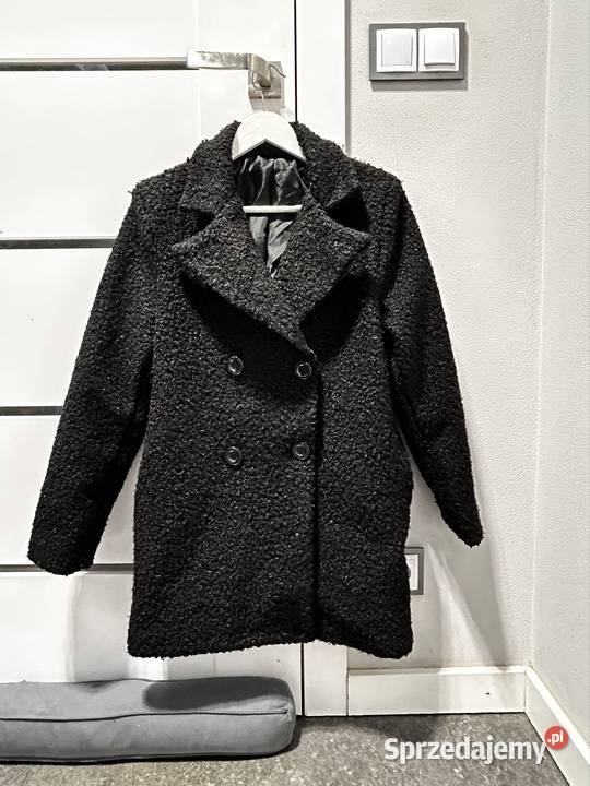 Płaszcz damski LXL czarny płaszcz damski boucle Wyszków sprzedam