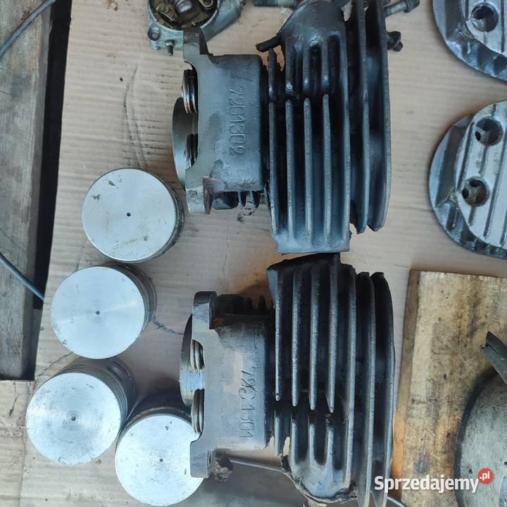 Silnik skrzynia regulator prądnica M72gaźniki Łobez