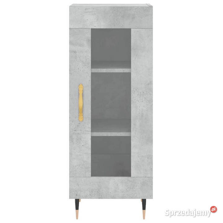 Wysoka szafka szarość betonu 345x34x180 Warszawa