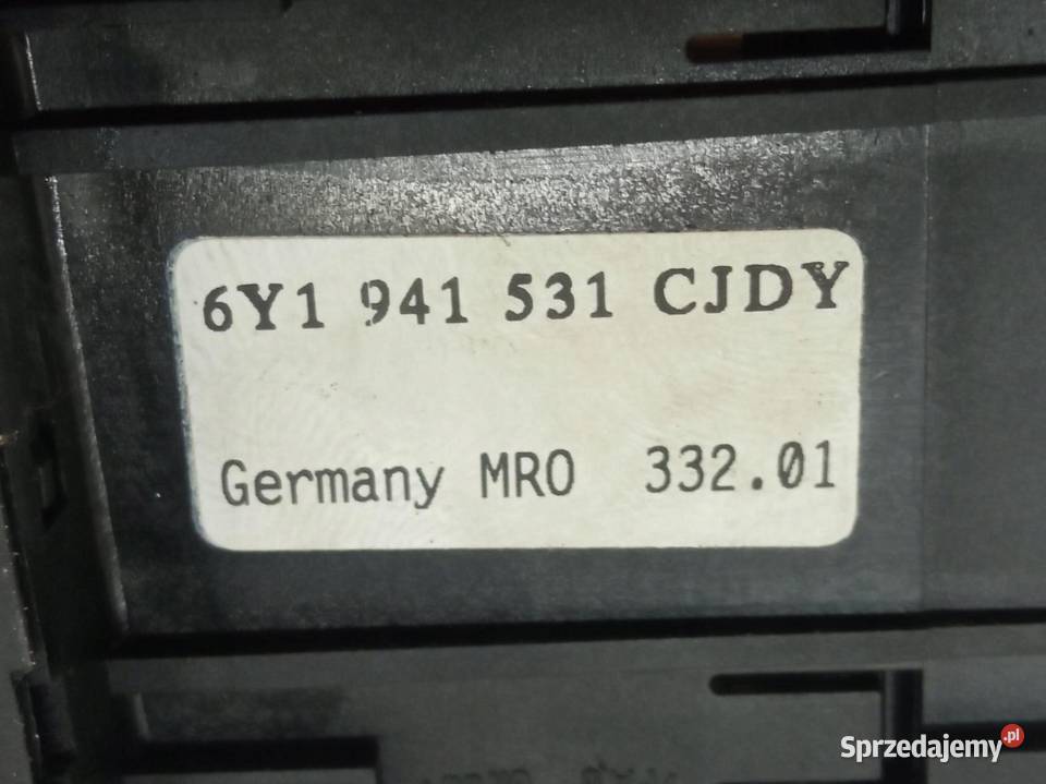 PRZEŁĄCZNIK ŚWIATEŁ 6Y1941531 CJDY Skoda Fabia I sprzedam