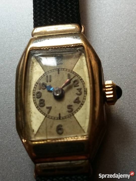 Damski zegarek pozłacany Alpina vintage 20 mik Kraków sprzedam