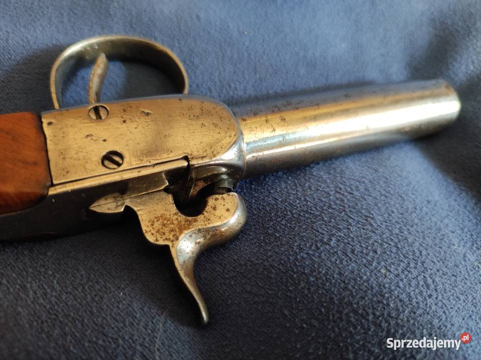 Pistolet mały kapiszon czarnoprochowy XIXw Wrocław