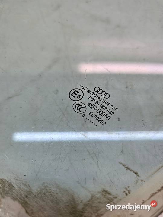 SZYBA BOCZNA DRZWI LEWY PRZÓD AUDI Q5 8R 2010R osobowe śląskie Przystajń