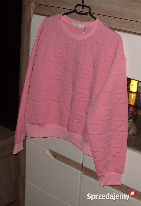 Ebelieve bluza w wyduszane serca literki r ML Rawicz