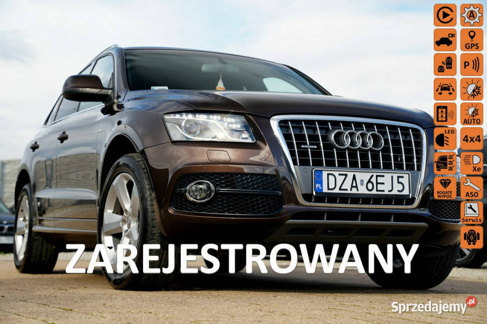 Audi Q5 SLINE skora nawi zawieszenie adaptacyjne lakier metallic Otmuchów