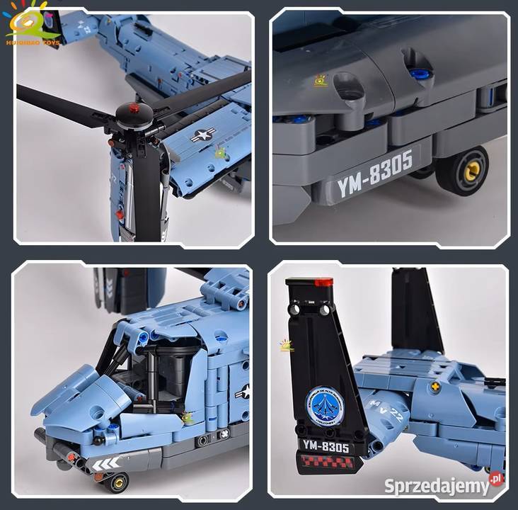 V22 Samolot Osprey Wirnikowy Helikopter Klocki sprzedam