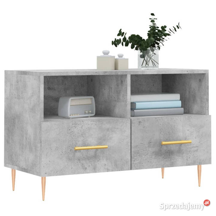 Szafka pod TV szarość betonu 80x36x50 WM828960 mazowieckie Warszawa sprzedam