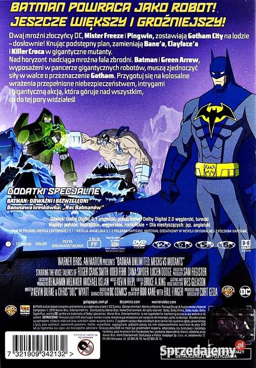 BATMAN UNLIMITED MASZYNY KONTRA MUTANCI Filmy