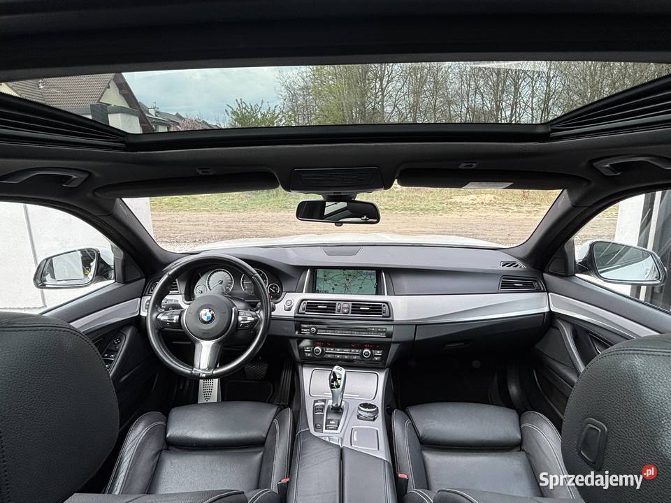 BMW 5 F11 LIFT 520D MPAKIET AUTOMAT 2014r BOGATE diesel Seria 5 łódzkie Konstantynów Łódzki