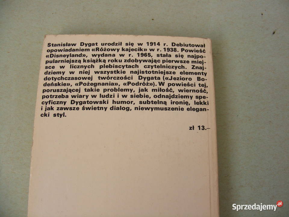 Stanisław Dygat Disneyland Na pięć minut przed Proza i poezja Oborniki Śląskie