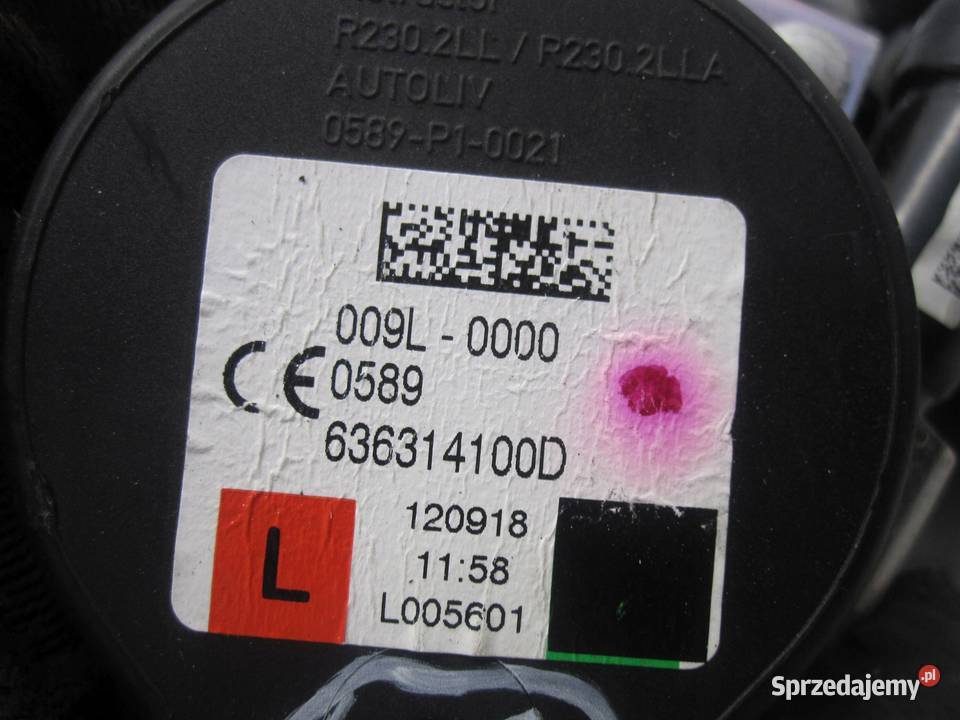 NISSAN MICRA V K14 19r pas bezpieczeństwa lewy osobowe