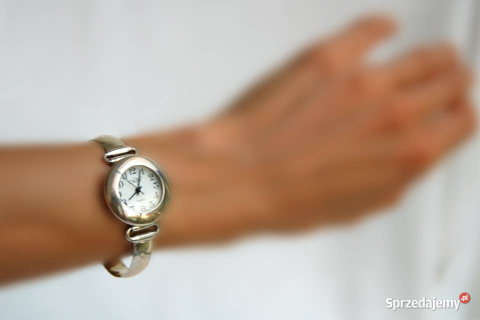 Srebrny zegarek damski klasyczny Osin quartz