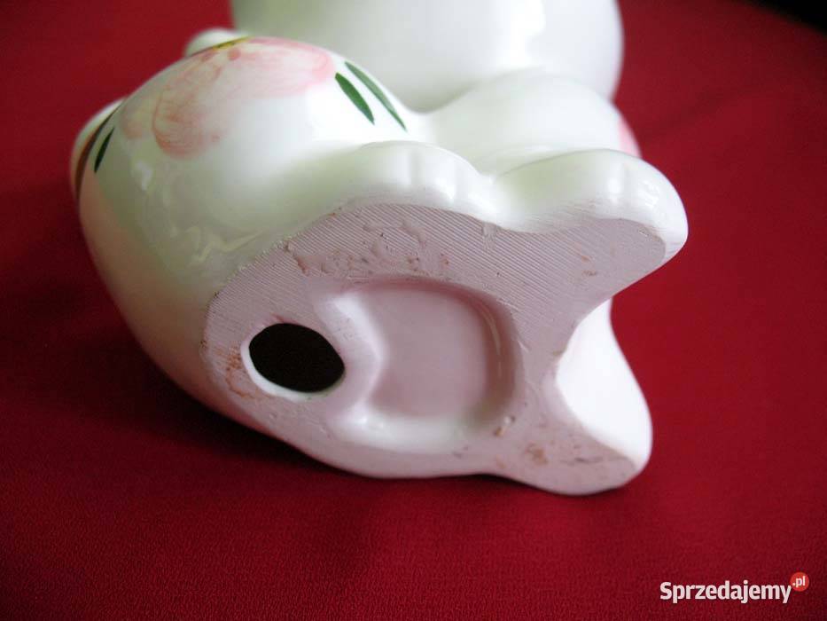 Kot ręcznie malowany kotek Figurka porcelana 14 Siedlce