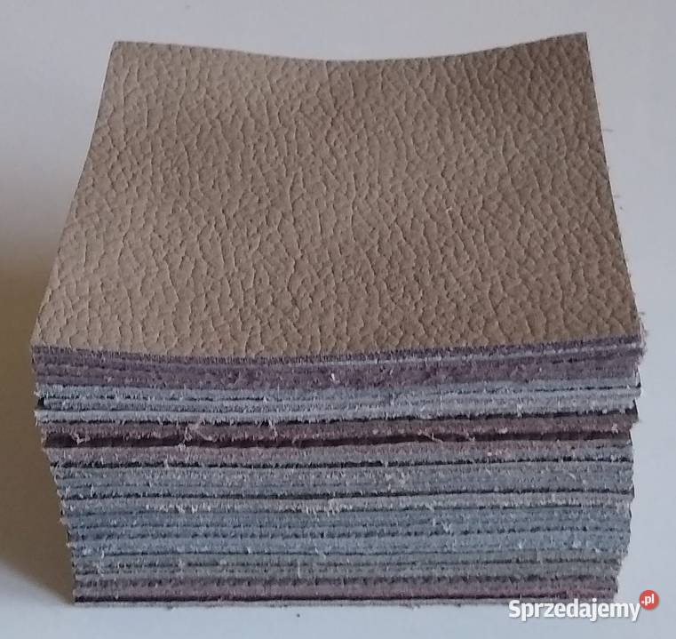 Skóra Kwadrat 8 x 8 30 sztuk Licowa Włoska Gdańsk