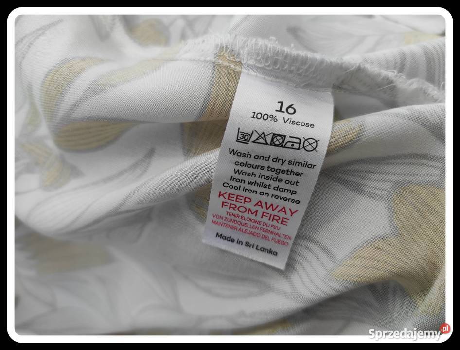 Bonmarche lekka bluzka z wiskozy w kwiaty stan Płock