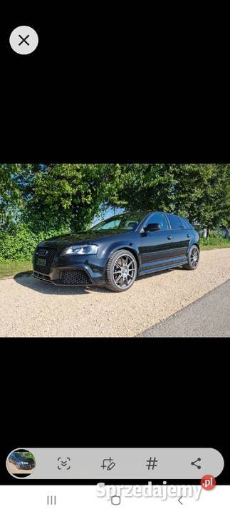 Audi RS3 8P Lift Sportback 2012r Belka pod zderzaki Skawina