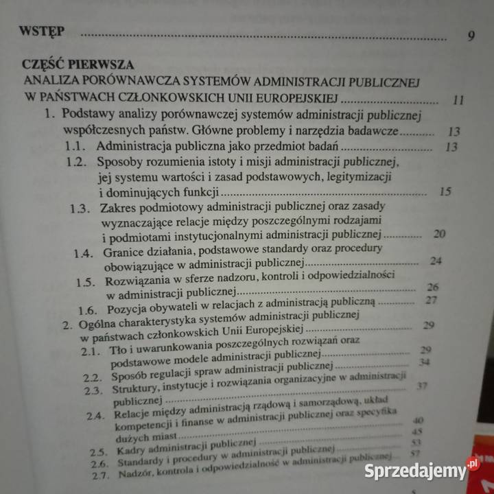 Systemy administracji publicznej w państwach Warszawa