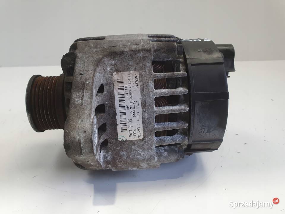 ALTERNATOR Fiat Bravo II 19 JTD 51727338 denso osobowe Układ elektryczny silnika Rudka