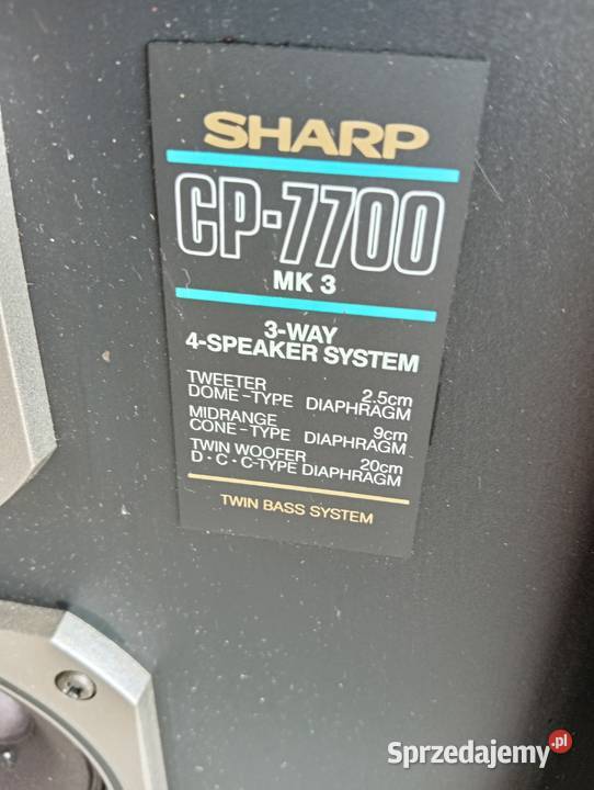 Kolumny SHARP CP7700 mocne 2 x 250 wat 8 ohm 145