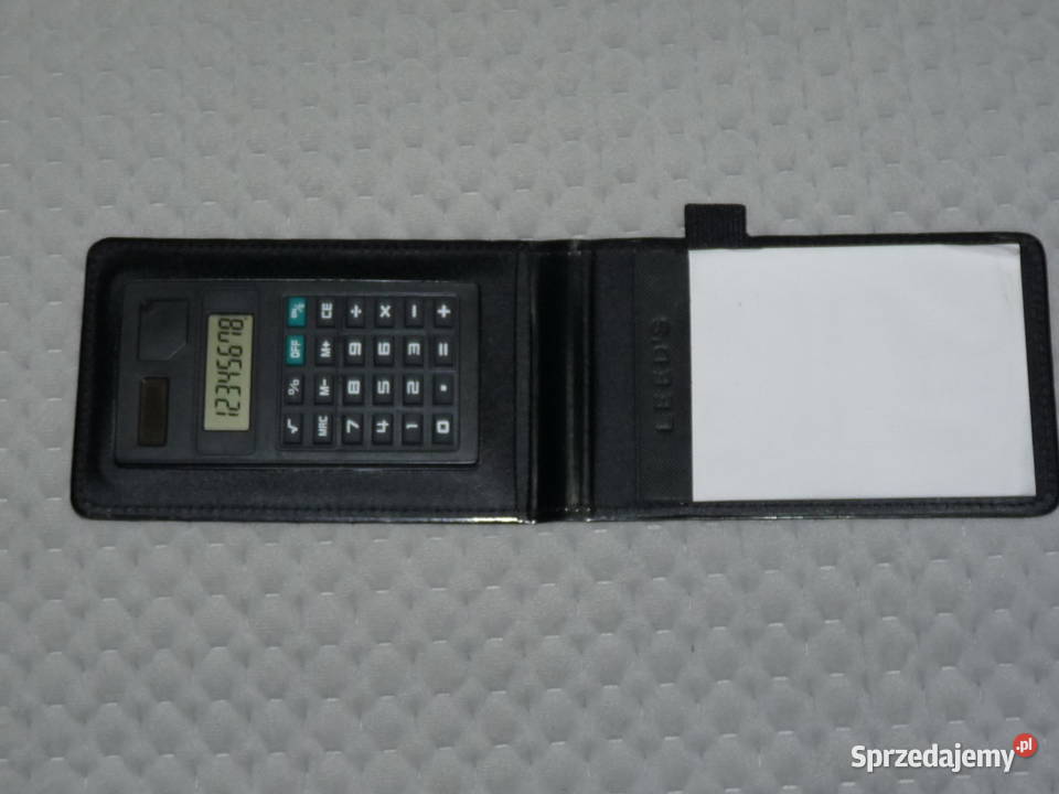 Kalkulator z notesem w czarnej okładce Kraków sprzedam