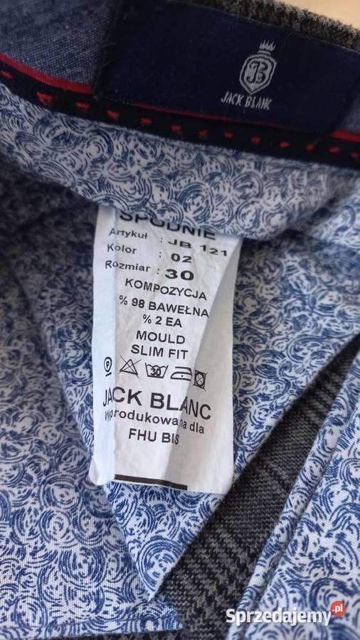 Spodnie Jack Blanc rozmiar 30 Koło