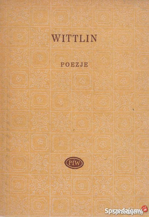 POEZJE WITTLIN JÓZEF Płock