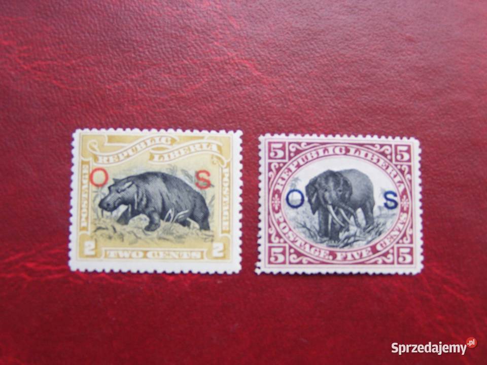 Liberia 1900 MNH Fauna Zwierzęta Nadruk OS śląskie Tychy