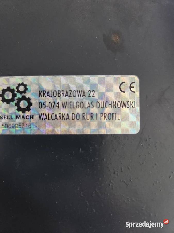 Walcarka 65 mm do rur nowa kujawsko-pomorskie Golub-Dobrzyń