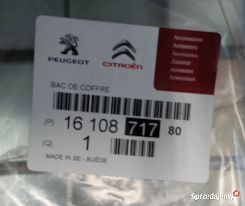 Mata wykładzina bagażnika Citroena C1 II Łódź sprzedam
